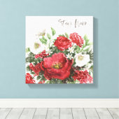 Toile Séjour Chaud - Fleurs de vacances (Insitu (Plancher de Bois))