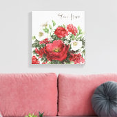 Toile Séjour Chaud - Fleurs de vacances (Insitu(Salon))