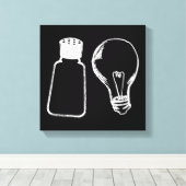 Toile Sel & Lumière Be Ye Salt Bible Versets Matthieu 51 (Insitu (Plancher de Bois))