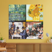 Toile Sélection de divers chefs-d'oeuvre impressionniste (Insitu(Salon))