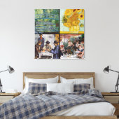 Toile Sélection de divers chefs-d'oeuvre impressionniste (Insitu(Chambre))