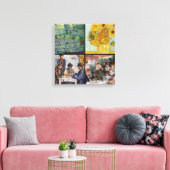Toile Sélection de divers chefs-d'œuvre impressionnistes (Insitu(Salon))