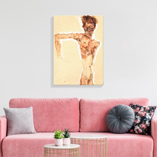 Toile Self Portrait (1911) | Egon Schiele | (Insitu(Salon))