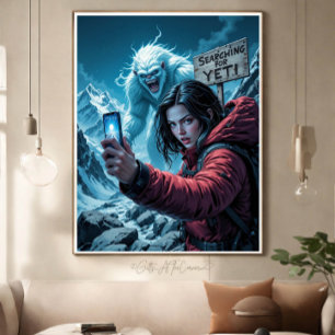 Toile Selfie Yeti Bigfoot Sasquatch