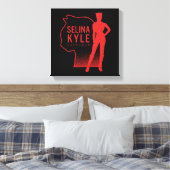 Toile Selina Kyle Catwoman - logo (Insitu(Chambre))