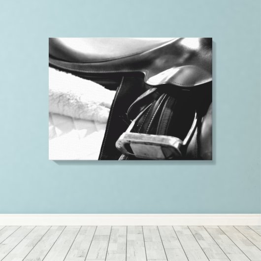 Toile Selle noire et blanche (Insitu (Plancher de Bois))