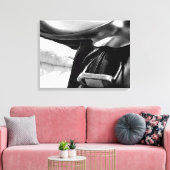 Toile Selle noire et blanche (Insitu(Salon))