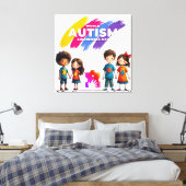Toile Sensibilisation à l'autisme (Insitu(Chambre))