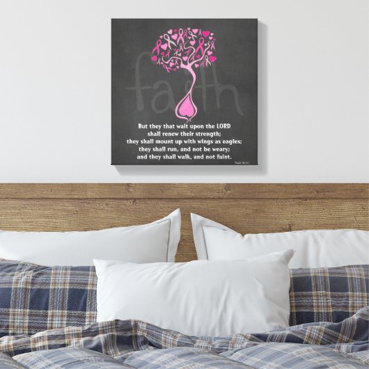 Toile Sensibilisation au cancer du sein Imprimer avec un (Insitu(Chambre))