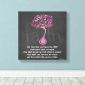 Toile Sensibilisation au cancer du sein Imprimer avec un (Insitu (Plancher de Bois))