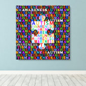 Toile Sensibilisation sur l'autisme (Insitu (Plancher de Bois))