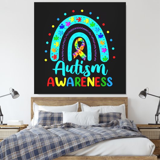 Toile Sensibilisation sur l'autisme (Insitu(Chambre))