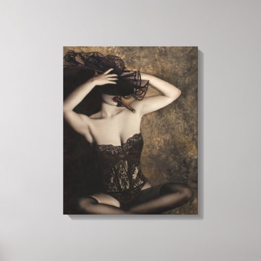 Toile Sensualité en Sepia - Autoportrait (Recto)
