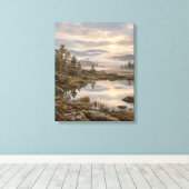 Toile Sentier de la forêt brumeuse (Insitu (Plancher de Bois))