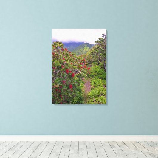 Toile Sentier de Randonnées tropicales (Insitu (Plancher de Bois))