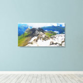 Toile Sentiers dans les Alpes suisses (Insitu (Plancher de Bois))