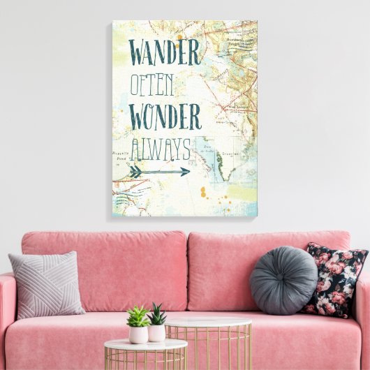 Toile Sentiments de la carte (Insitu(Salon))