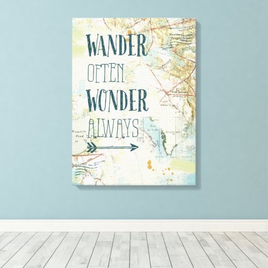 Toile Sentiments de la carte (Insitu (Plancher de Bois))