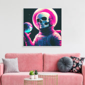 Toile Sentinelle cosmique : L'Embrace de la Terre (Insitu(Salon))