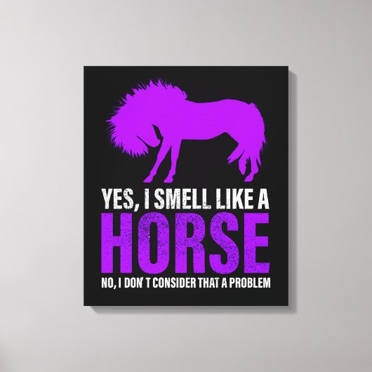 Toile Sentir comme un cheval n'est pas un problème (Recto)