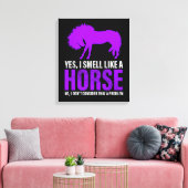Toile Sentir comme un cheval n'est pas un problème (Insitu(Salon))