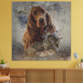 Toile Séparateur irlandais avec bécasse (Insitu(Salon))