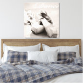 Toile Sepia Ballet Slipper Pointe Chaussures Modèle de d (Insitu(Chambre))