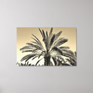 Toile Sepia Date Trees