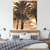 Toile Sepia Palm Trees (Insitu(Chambre))