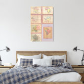 Toile Sept cartes du monde (Insitu(Chambre))