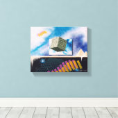 Toile Sept dimensions (Insitu (Plancher de Bois))