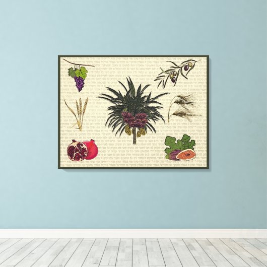 Toile Sept espèces (Insitu (Plancher de Bois))