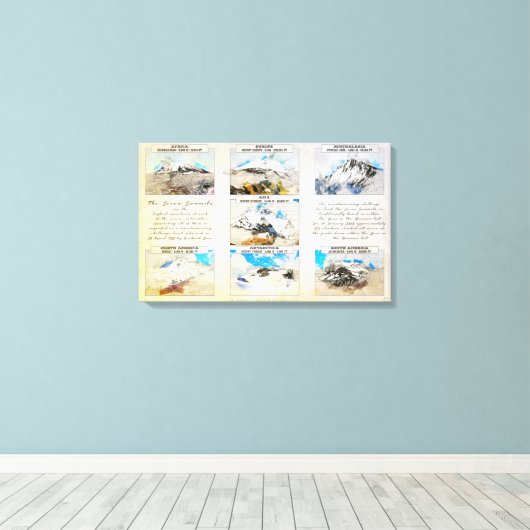 Toile Sept sommets (Insitu (Plancher de Bois))