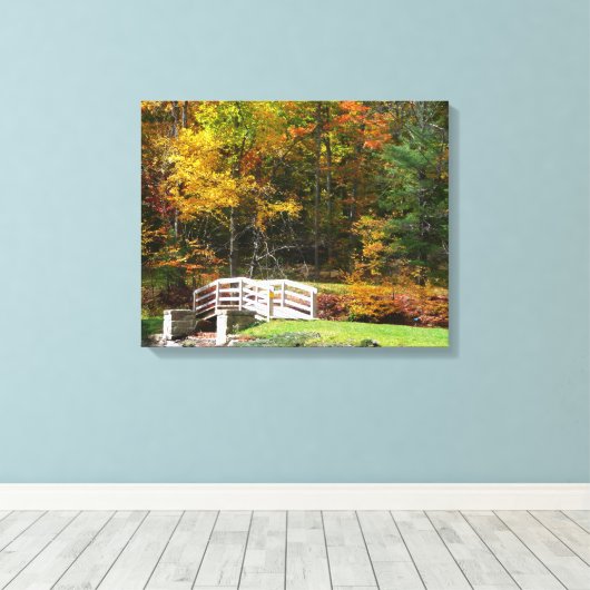 Toile Sept Sources Pont D'Automne I Paysage D'Automne (Insitu (Plancher de Bois))