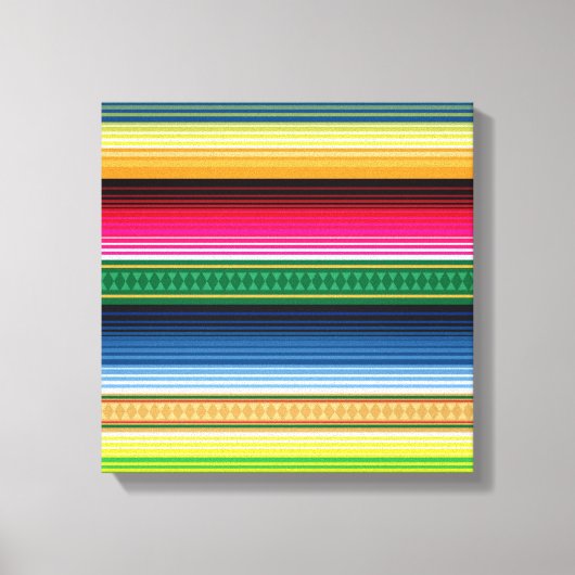 Toile Serape de couverture traditionnelle mexicaine (Recto)