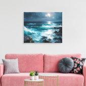 Toile Sérénade de minuit : Marée lunaire (Insitu(Salon))