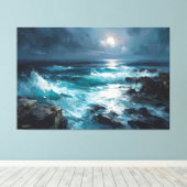 Toile Sérénade de minuit : Marée lunaire (Insitu (Plancher de Bois))