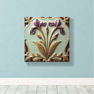Toile Sérénade d'Iris Pourpre