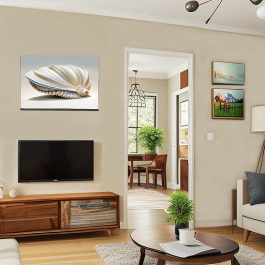 Toile Serene Coastal Seashell Mur Art Ocean Home Décor