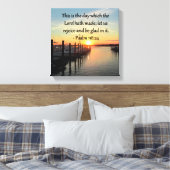 TOILE SERENE PSALM 118:24 COUCHER DE SOLEIL AU-DESSUS DU (Insitu(Chambre))