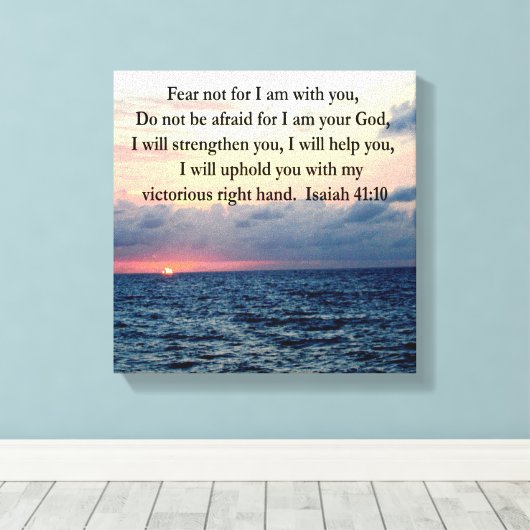 TOILE SERENE SCELER ISAIAH 41:10 (Insitu (Plancher de Bois))