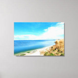 Toile Serene Shoreline et Ocean View Nature Photographie