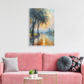 Toile Serene Sunset by Water Impressionist Paysage Art (Insitu(Salon))