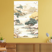 Toile Serene Tranquillité thème japonais (Insitu(Salon))