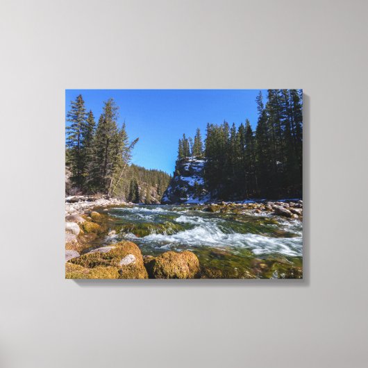 Toile Sérénité au 5e pont - rivière Athabasca (Recto)