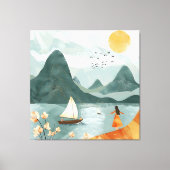 Toile Sérénité au bord de la mer (Recto)