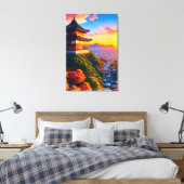 Toile Sérénité au-dessus de la métropole (Insitu(Chambre))