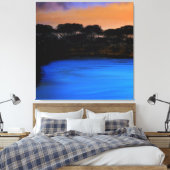 Toile Sérénité Azurée de Minuit (Insitu(Chambre))