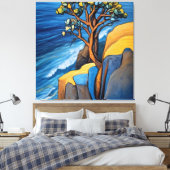 Toile Sérénité balayée par le vent (Insitu(Chambre))