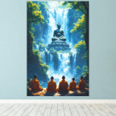 Toile Sérénité des cinq moines (Insitu (Plancher de Bois))